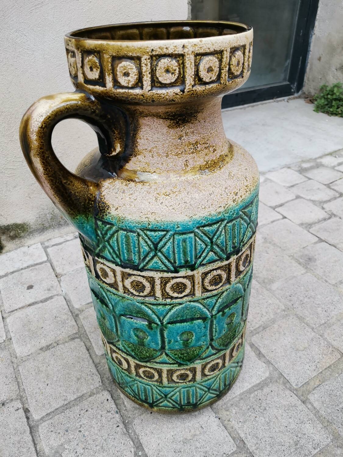 Vase, umbrella stand, Bay keramik
