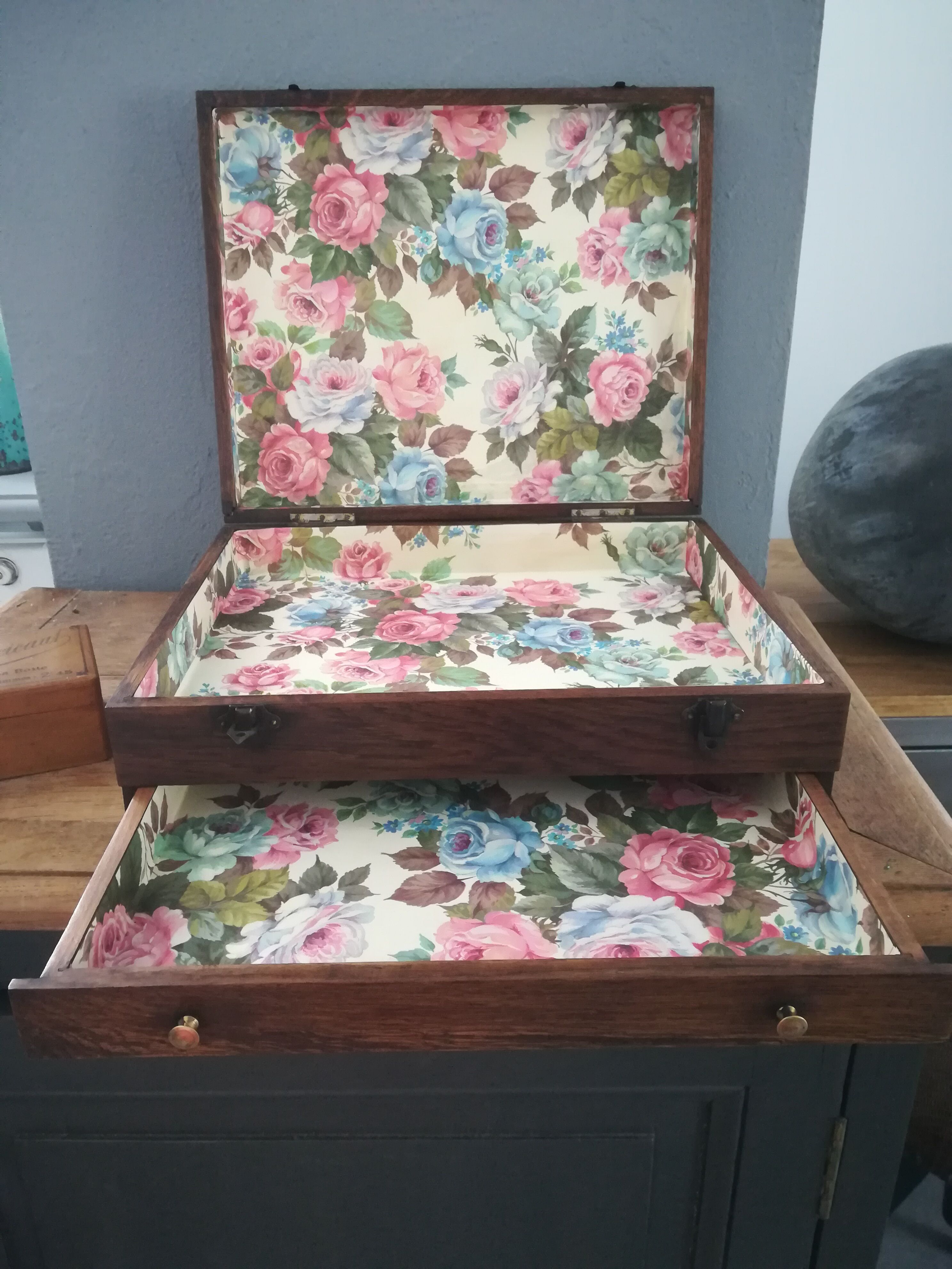 small old wooden box