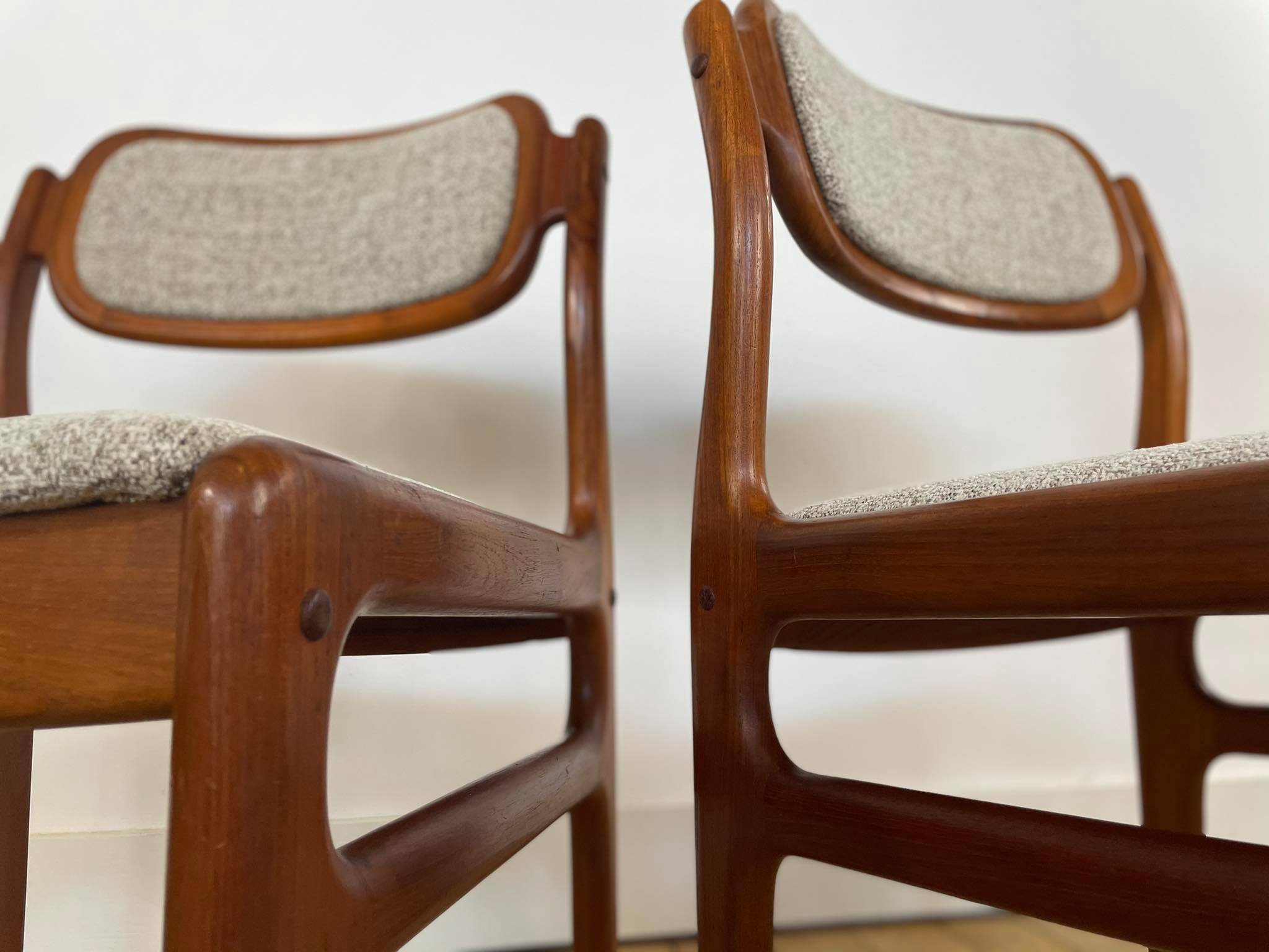 Set of 4 rosewood chairs Johannes Andersen