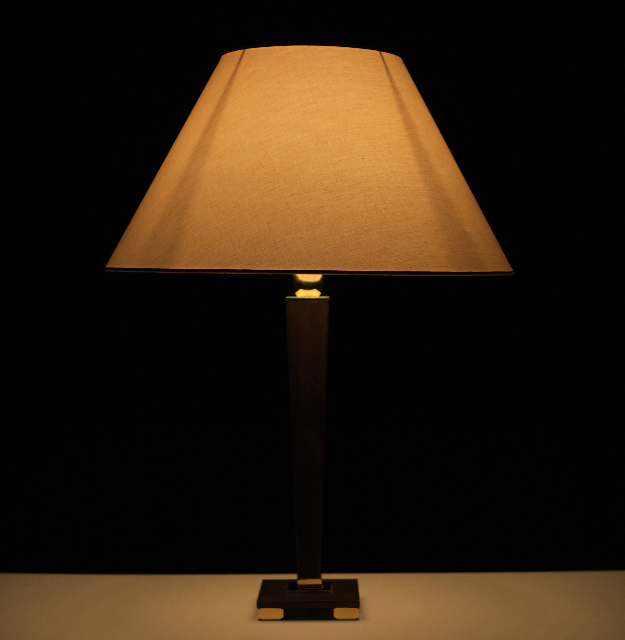 Bielefelder Werkstatte Bronze Table Lamp, 1980s, Italy
