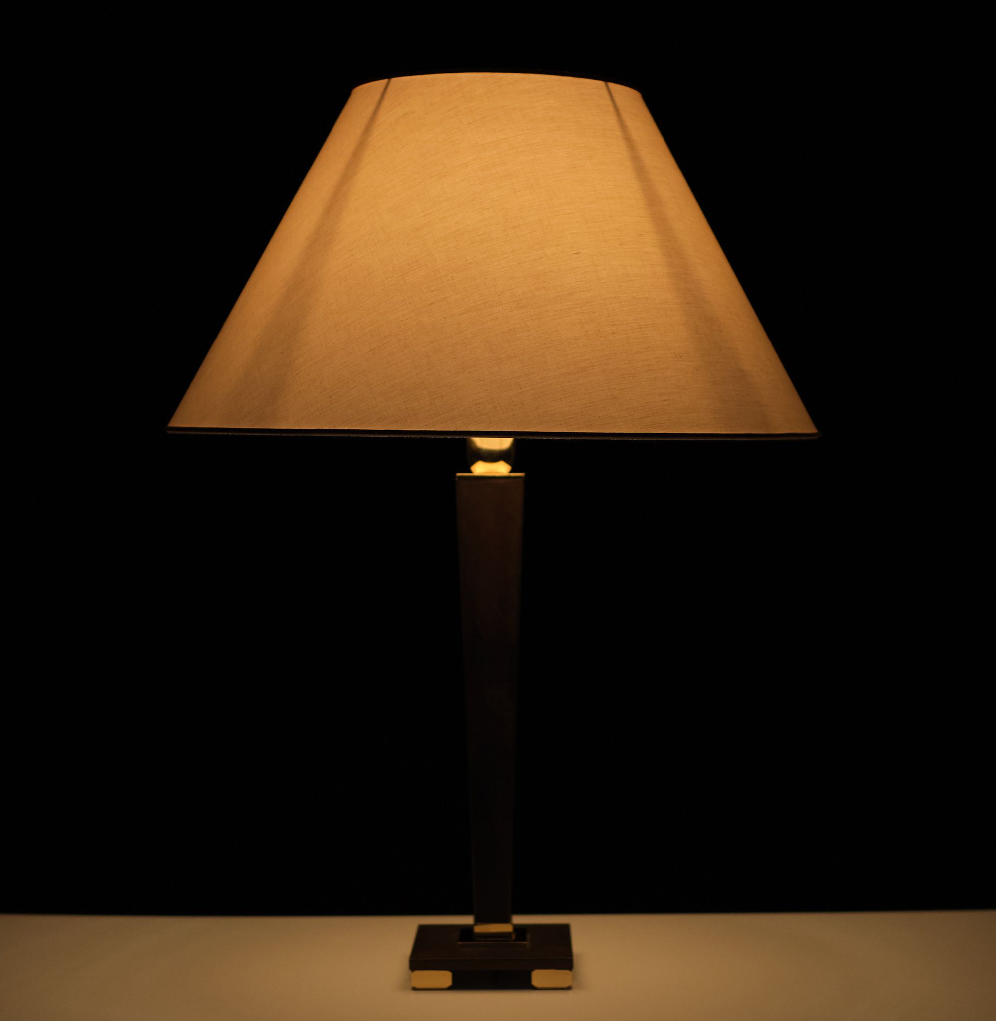 Lampe de table en bronze Bielefelder Werkstatte années 1980 Italie