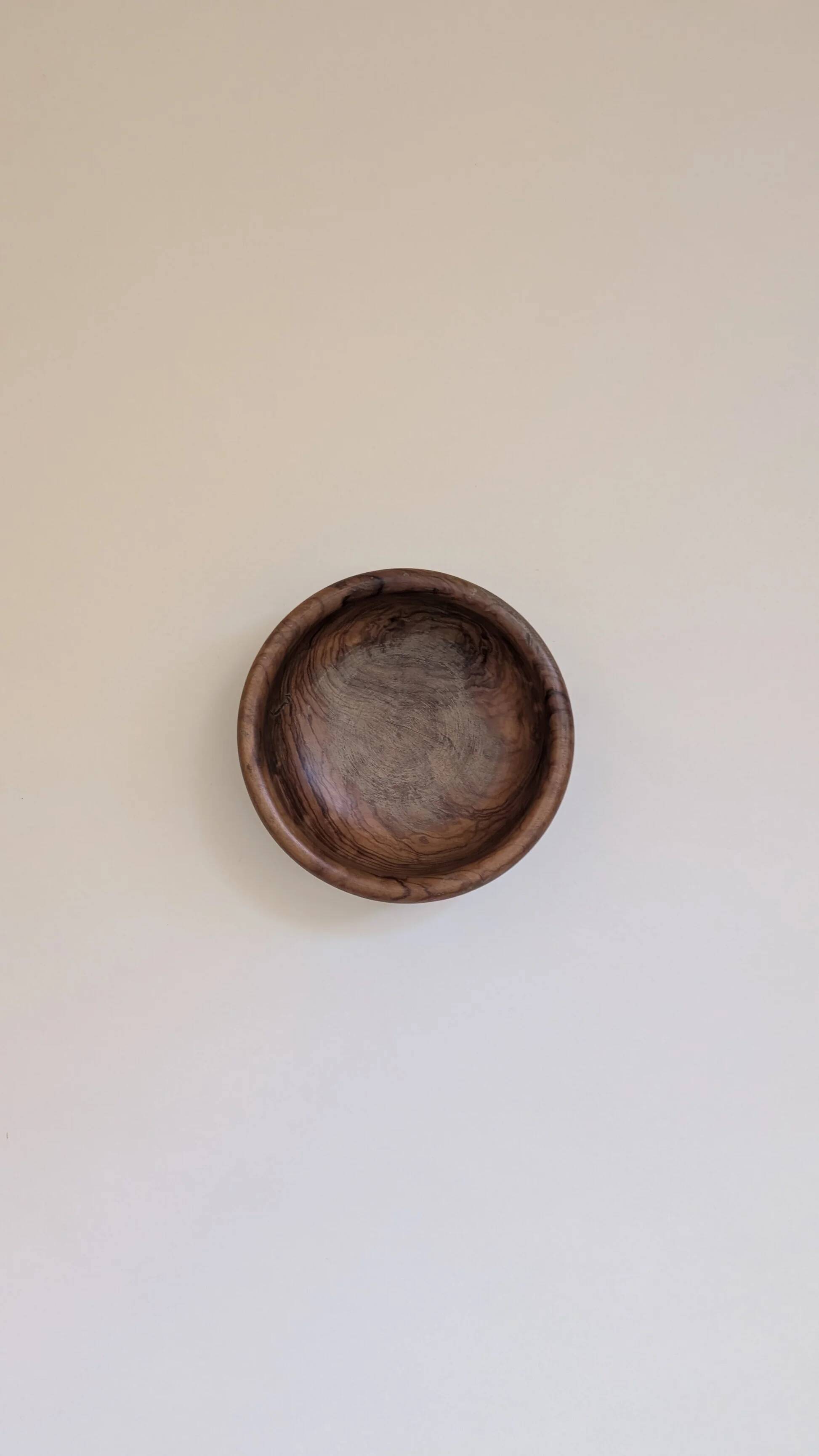 Olive wood bowl