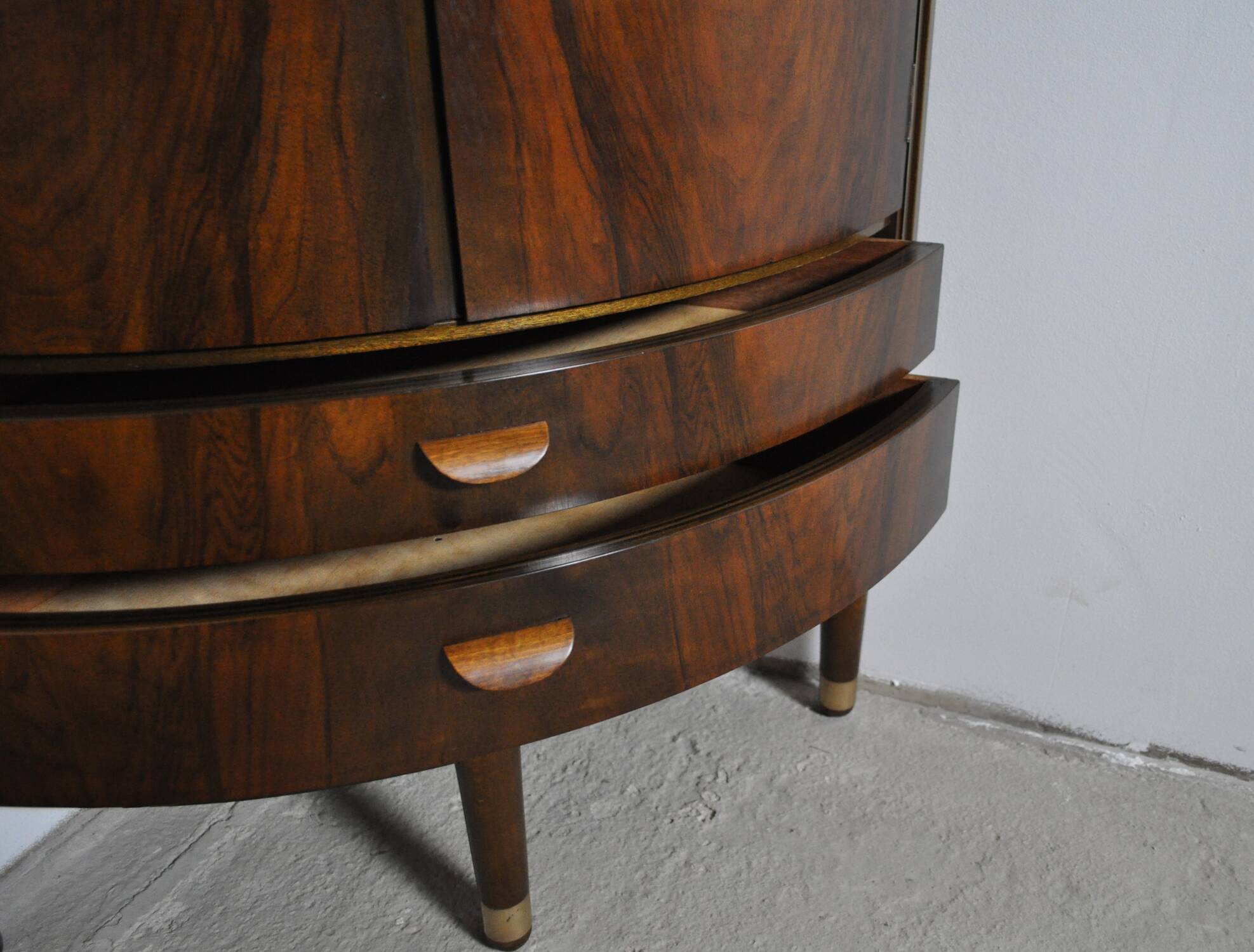 Danish Mid-Century Corner Cupboard in Mahogany, Denmark 1960s