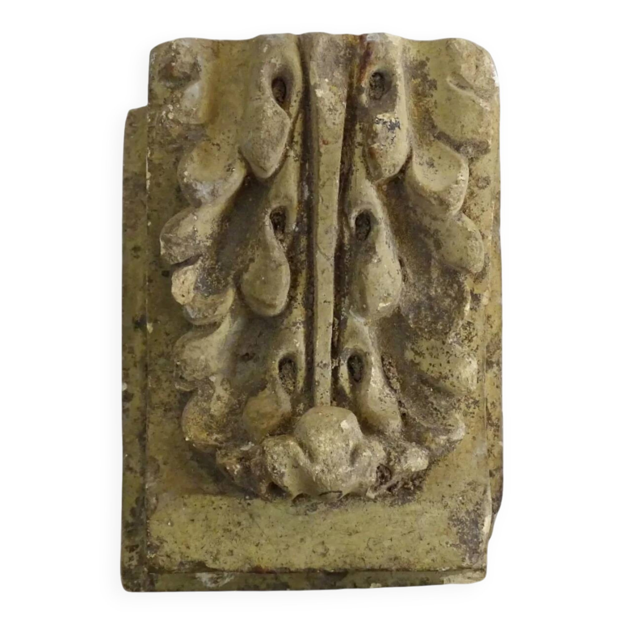 Console française ancienne en pierre reconstituée