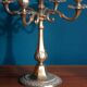 Brass chandelier, French candelabra of the 30s
