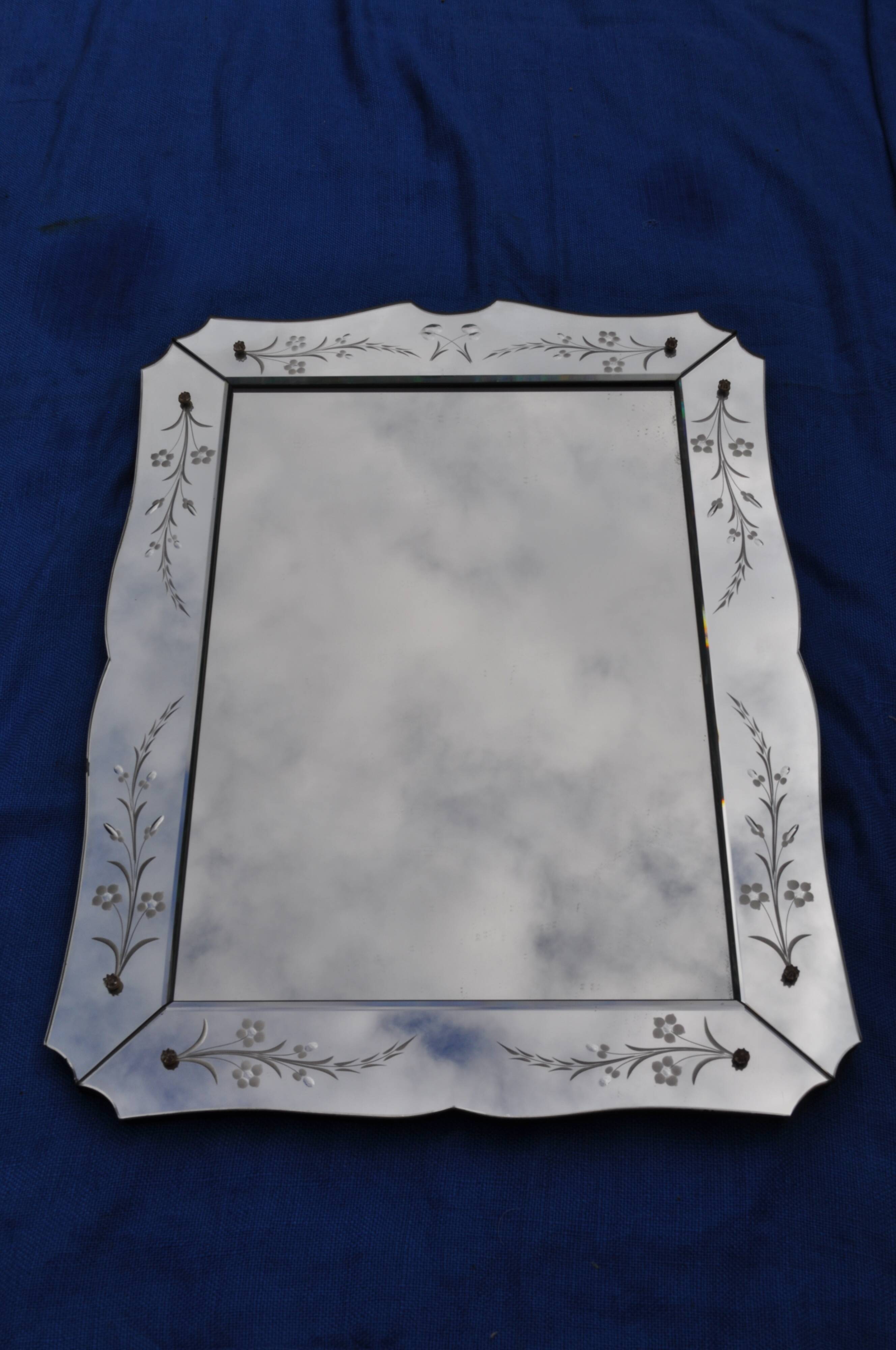 Ancient Venetian mirror 85 cm