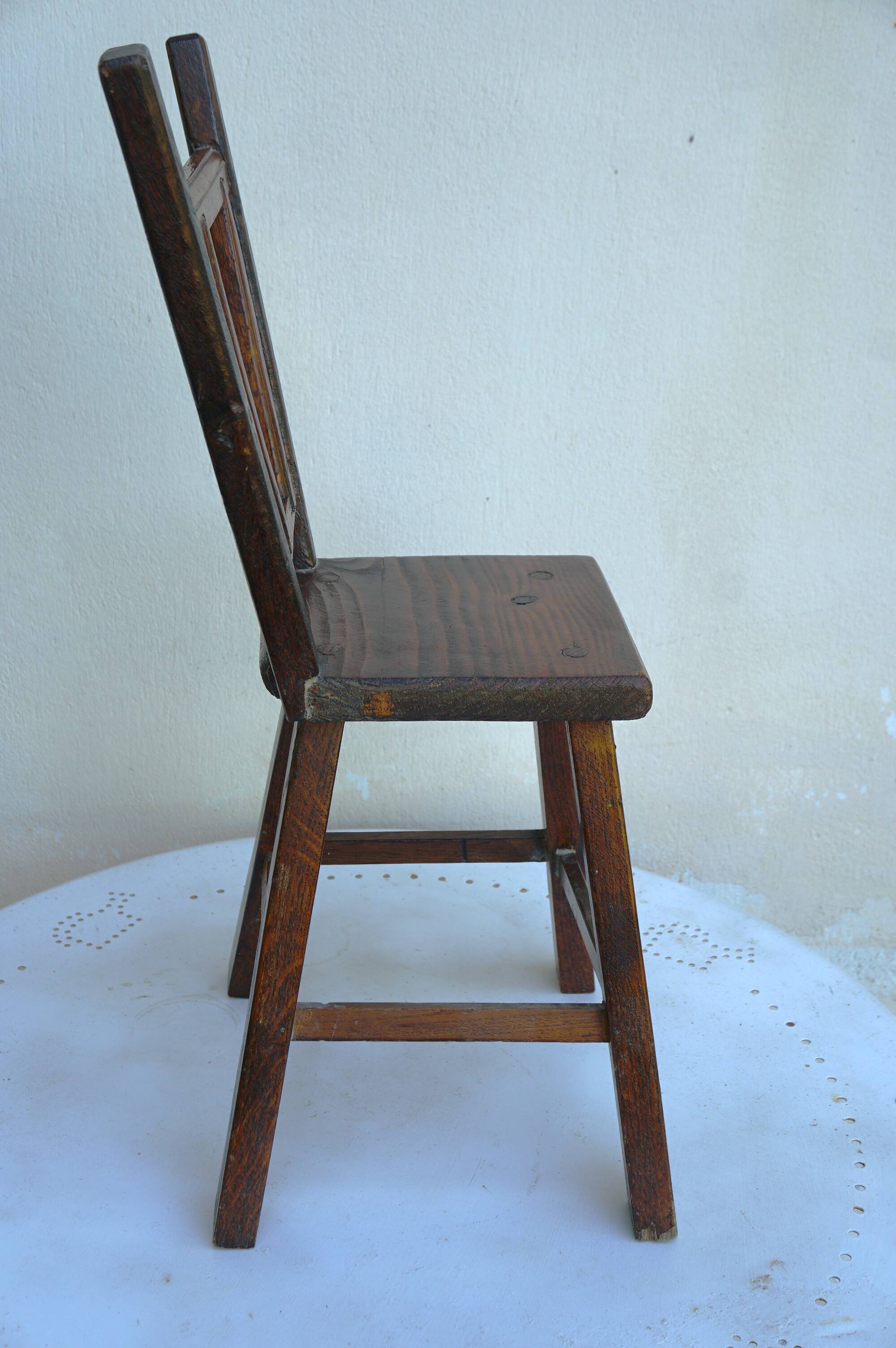 rustic children's chair