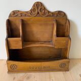 Wooden mail letter holder