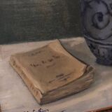 Ancien tableau à l’huile nature morte
