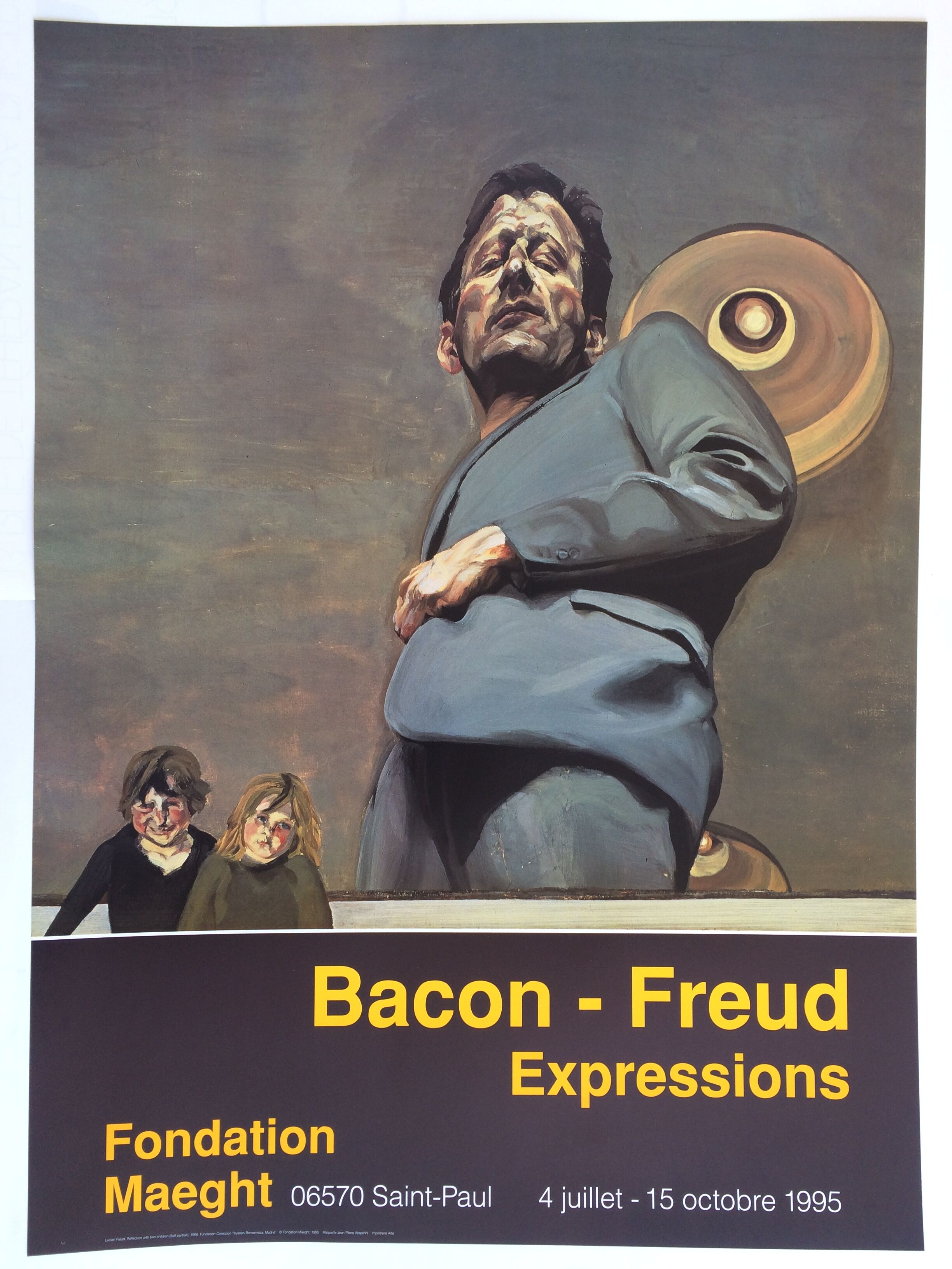 Four-color exhibition poster