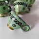 6 mini tasses HB Quimper vert vif