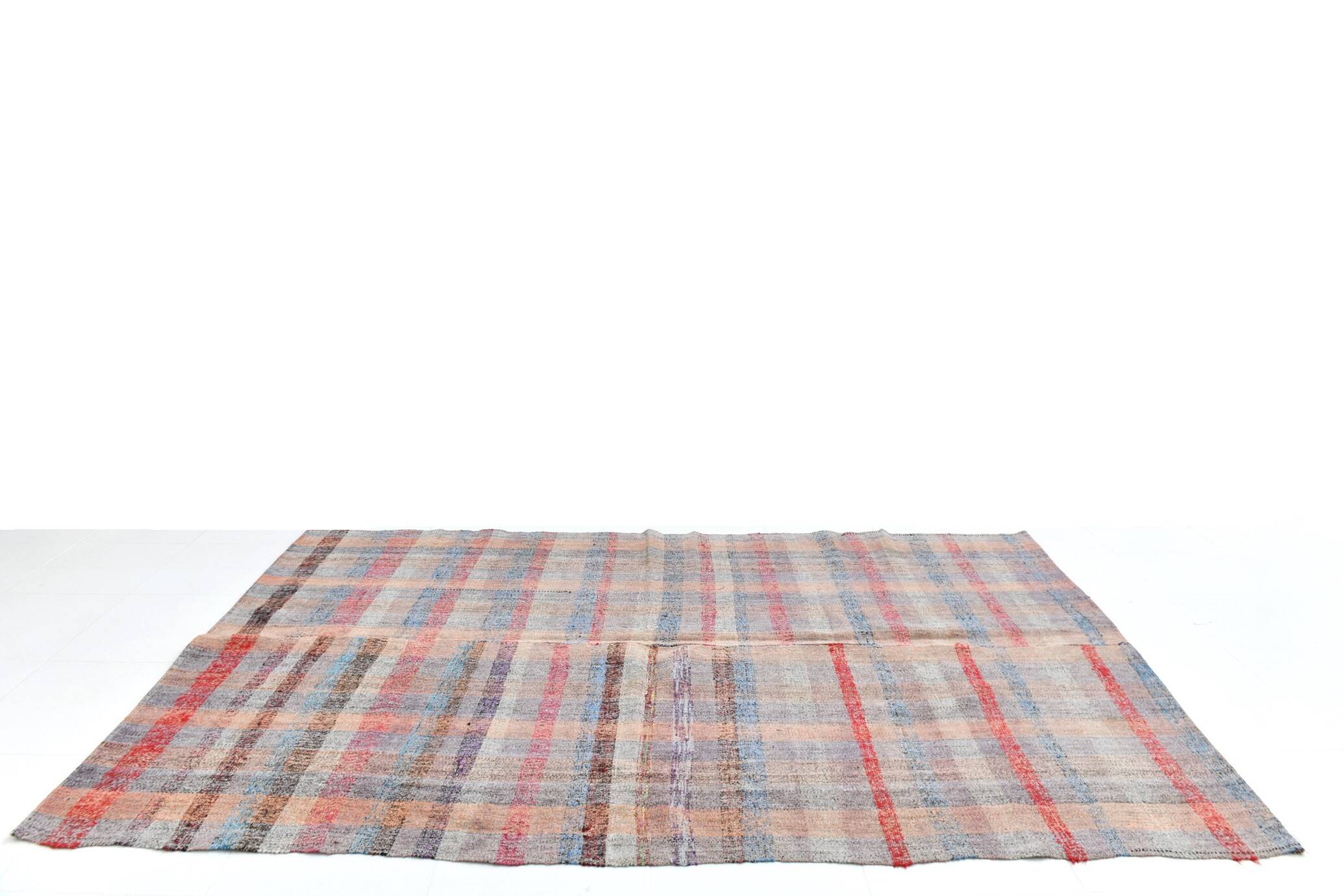 5x8 Shades Of Multicolor Handmade Kilim Rug, 160x258Cm