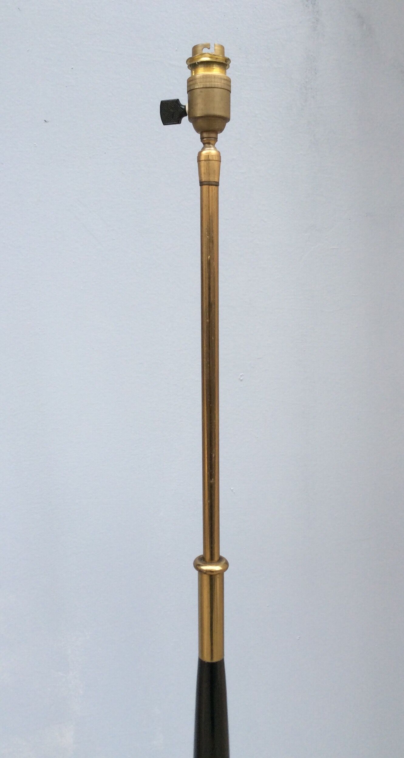 Wooden and brass lamppost 1960s