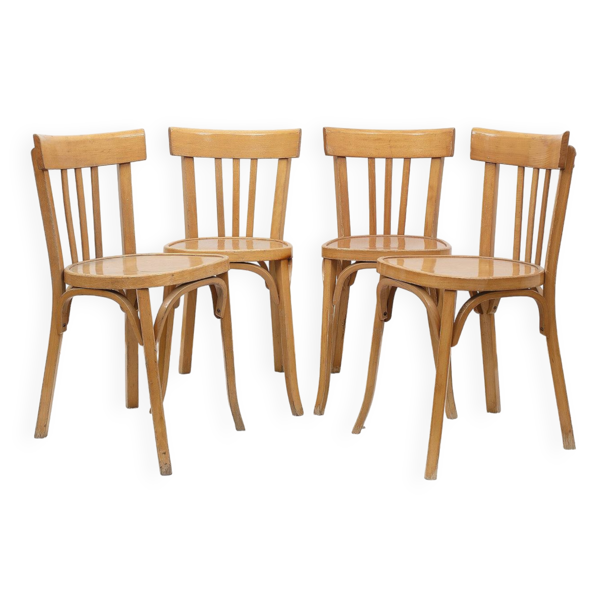 BAUMANN bentwood bistro chairs, set of 4