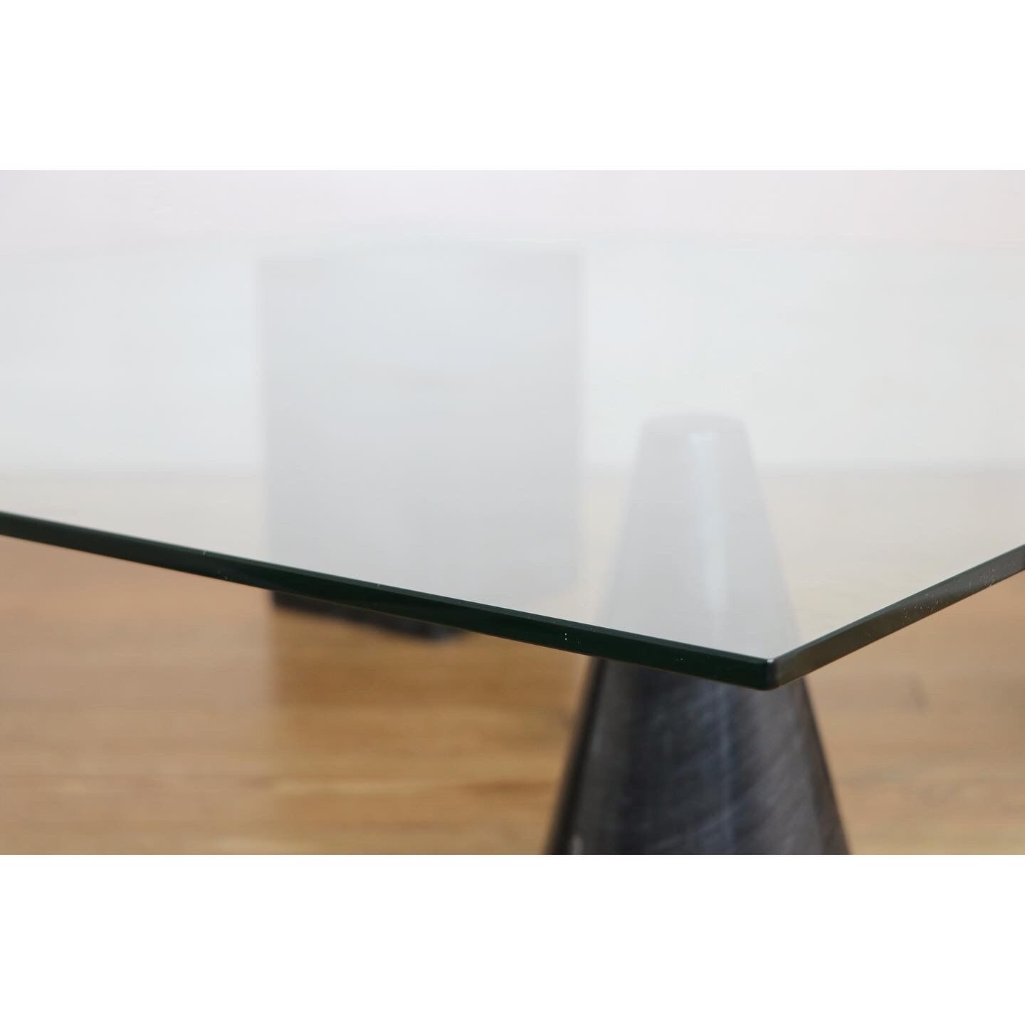 Marble and glass coffee table