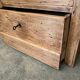 Matt varnished wooden chest of drawers