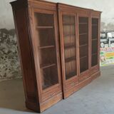 Solid oak library late 19th century around 1890