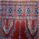 Handmade vintage Pakistani Lahore prayer rug 58cm x 60cm, 1960s