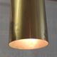 Modernist design pendant light in metal and brass - 50s/60s