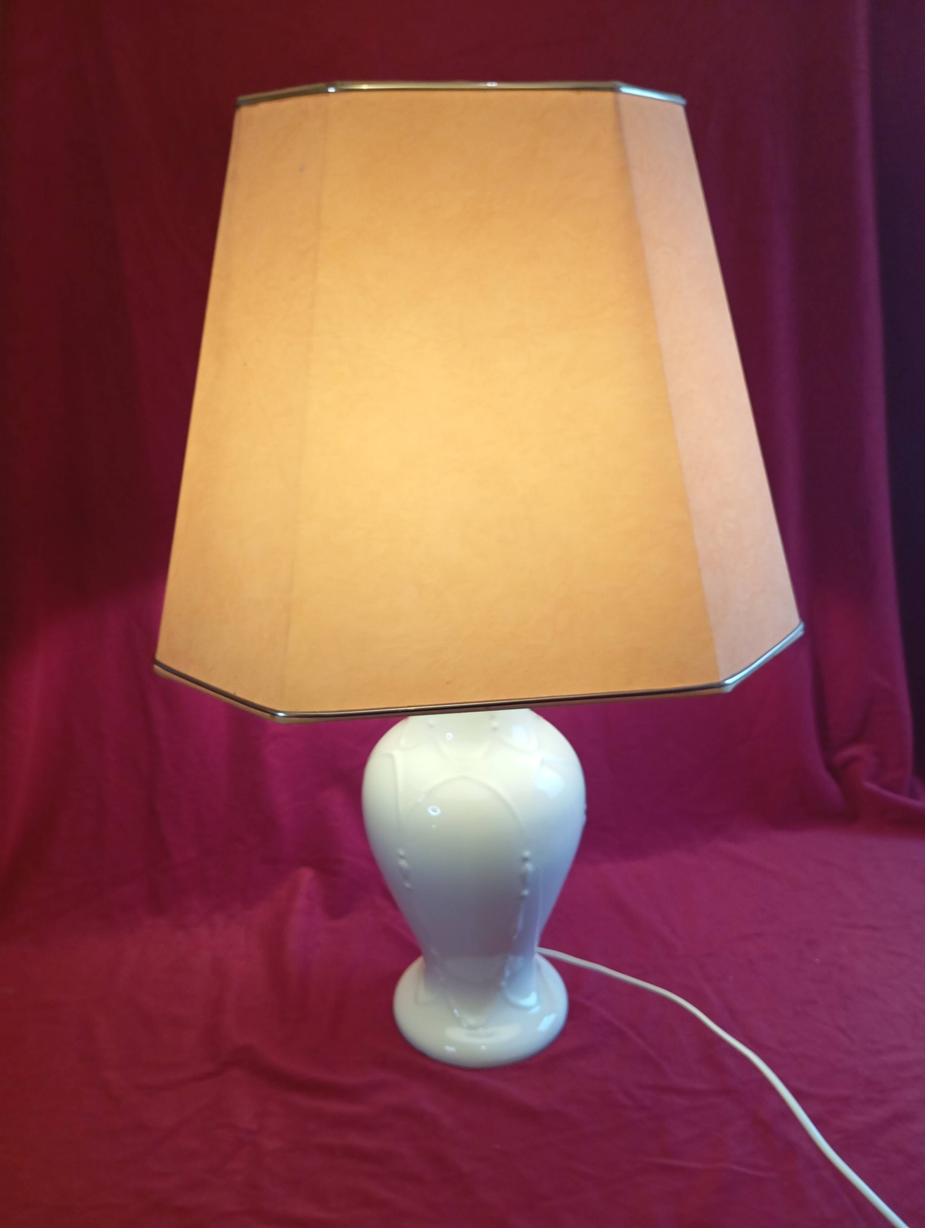 Art deco style ceramic base lamp