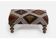 Turkish Handwoven Kilim Tribal Footstool Pouf