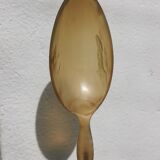 Old service spoon of alapaca and antler