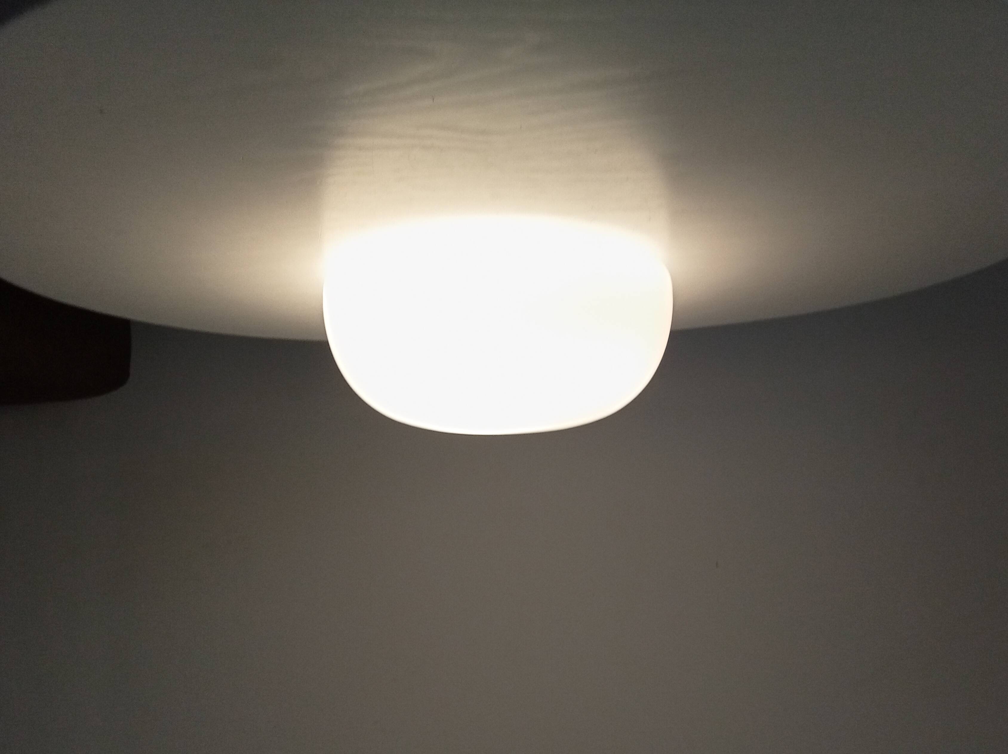 Vintage opaline dome ceiling light from the 60s