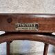 Set of 4 Fischel bistro chairs crocodile model 1930
