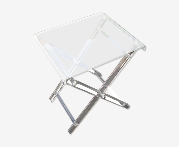 Table pliante en plexiglass
