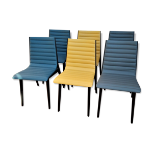 Suite de 6 chaises modernistes