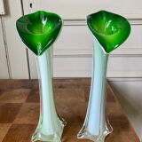 Pair of Murano style vases from the 60s
