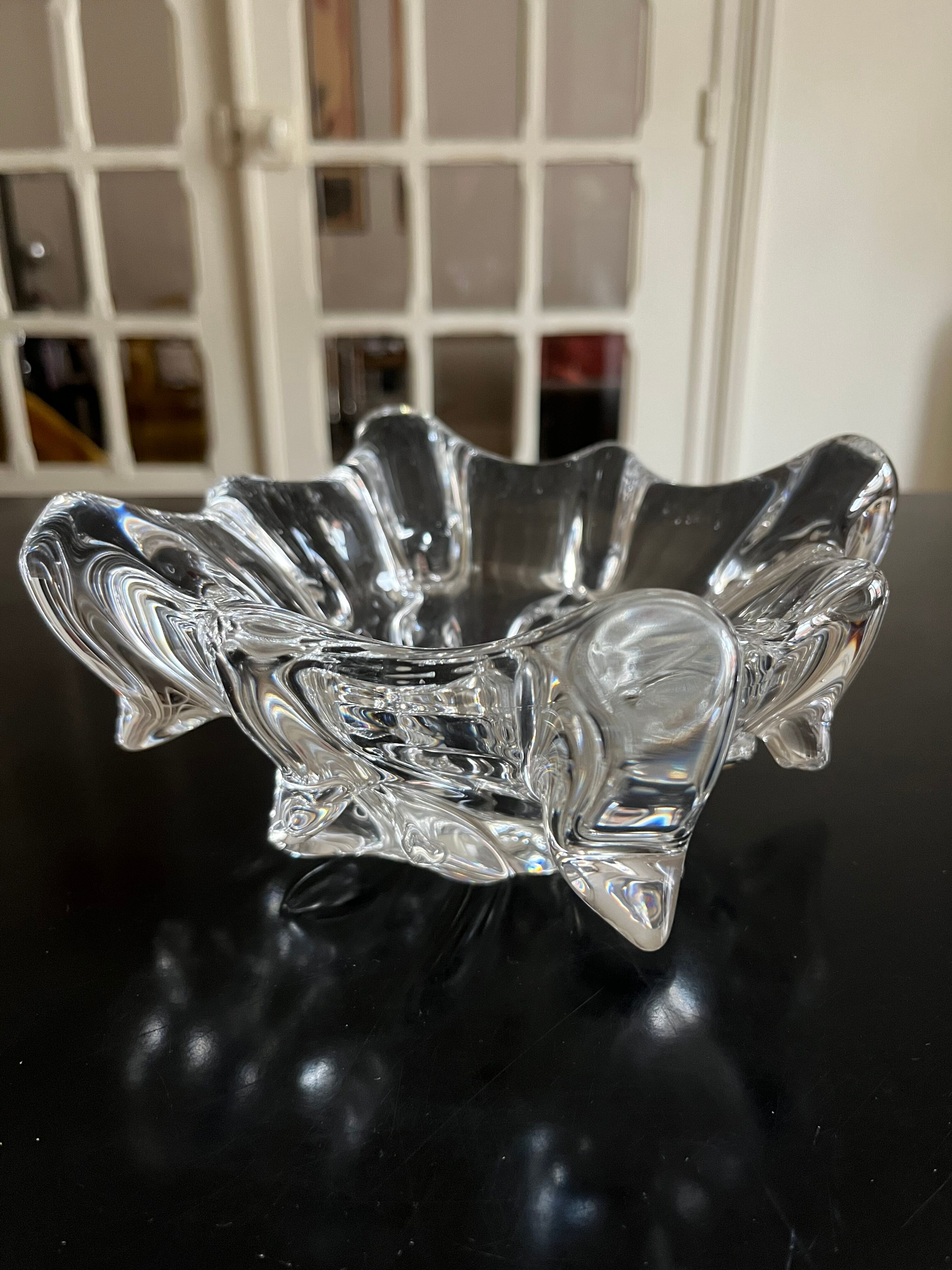 70s crystal ashtray