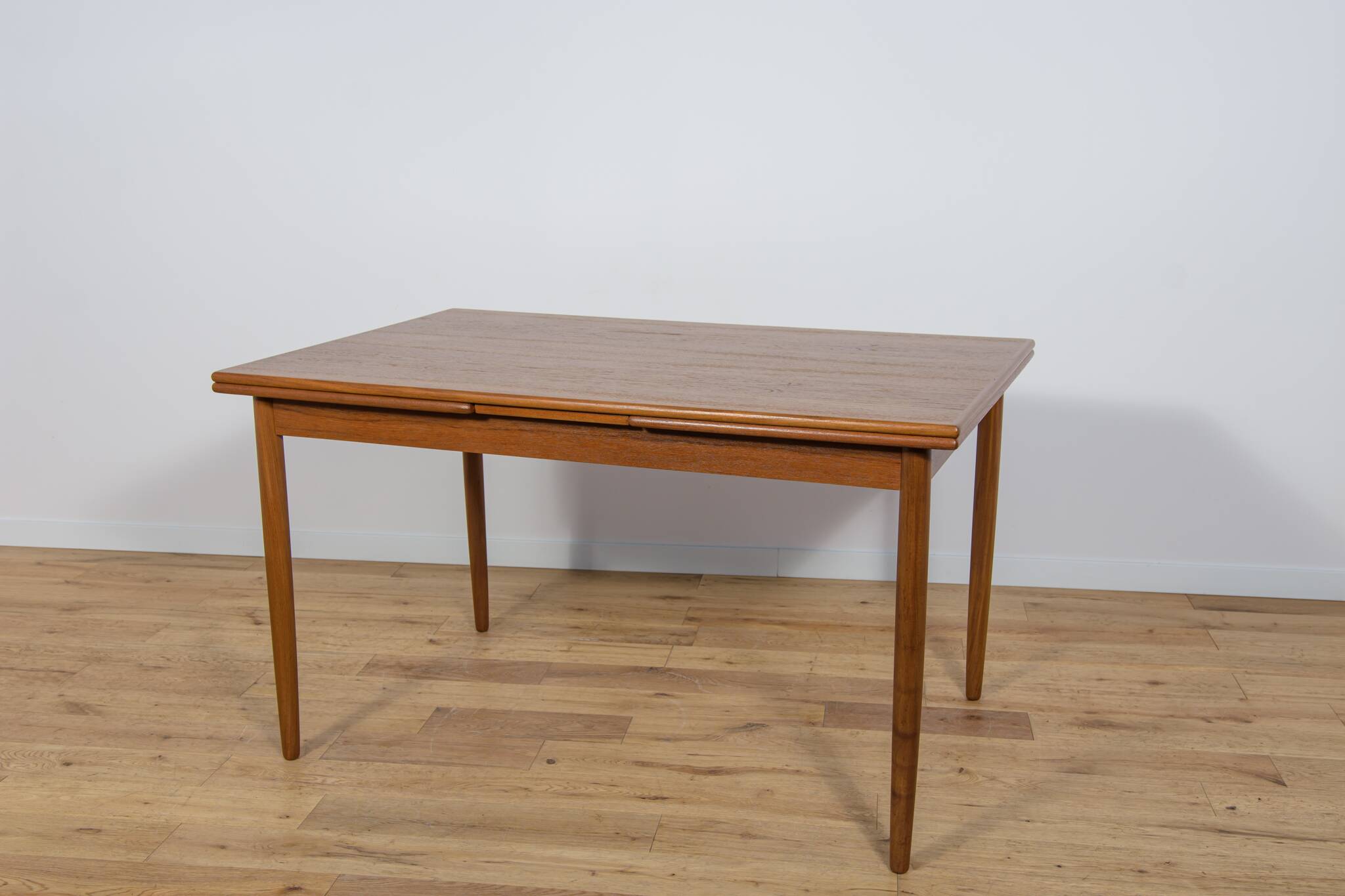 Mid Century Teak Extendable Dining Table, Denmark, 1960s