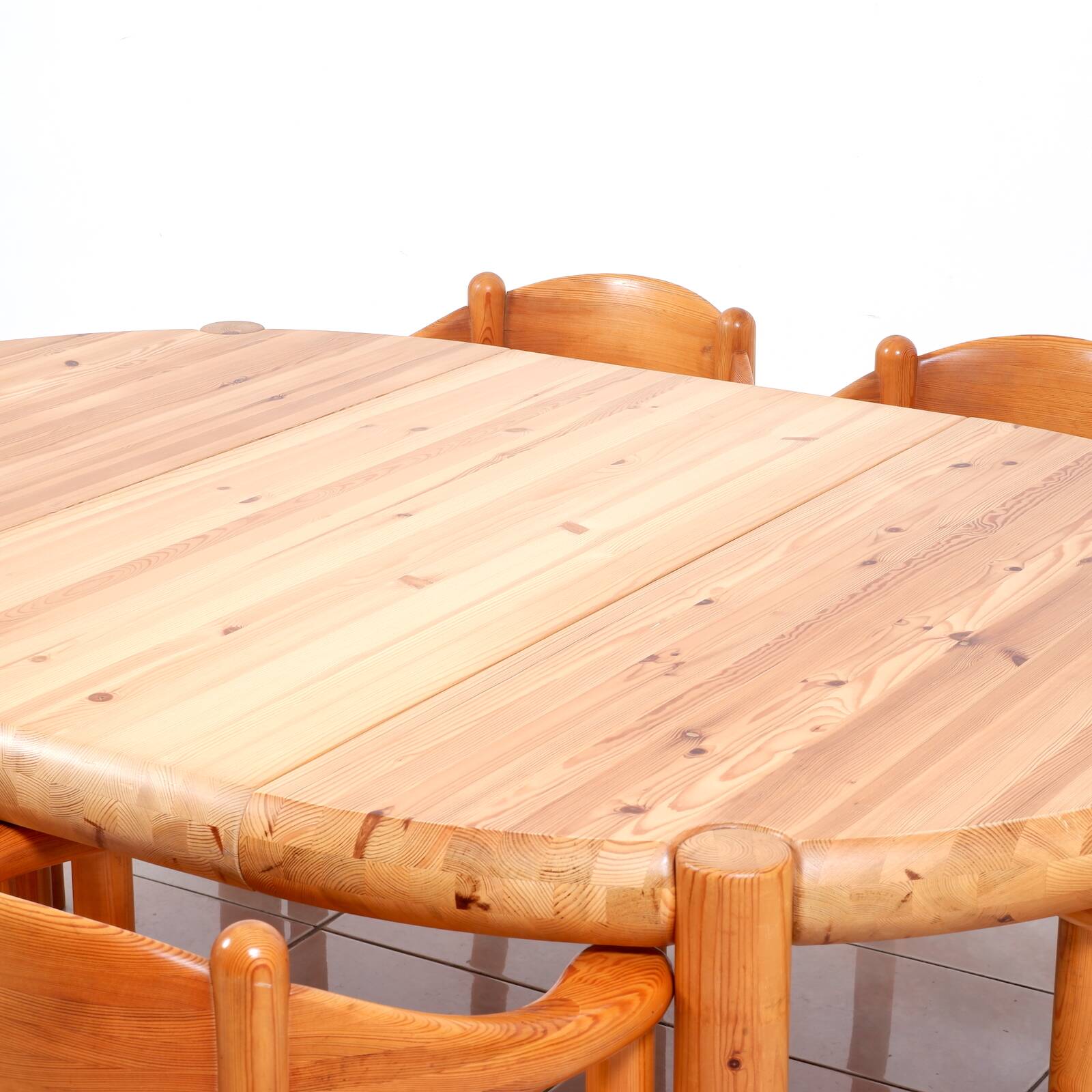 Set of 6 solid pinewood armchairs by Rainer Daumiller for Hirtshals Sawmill
