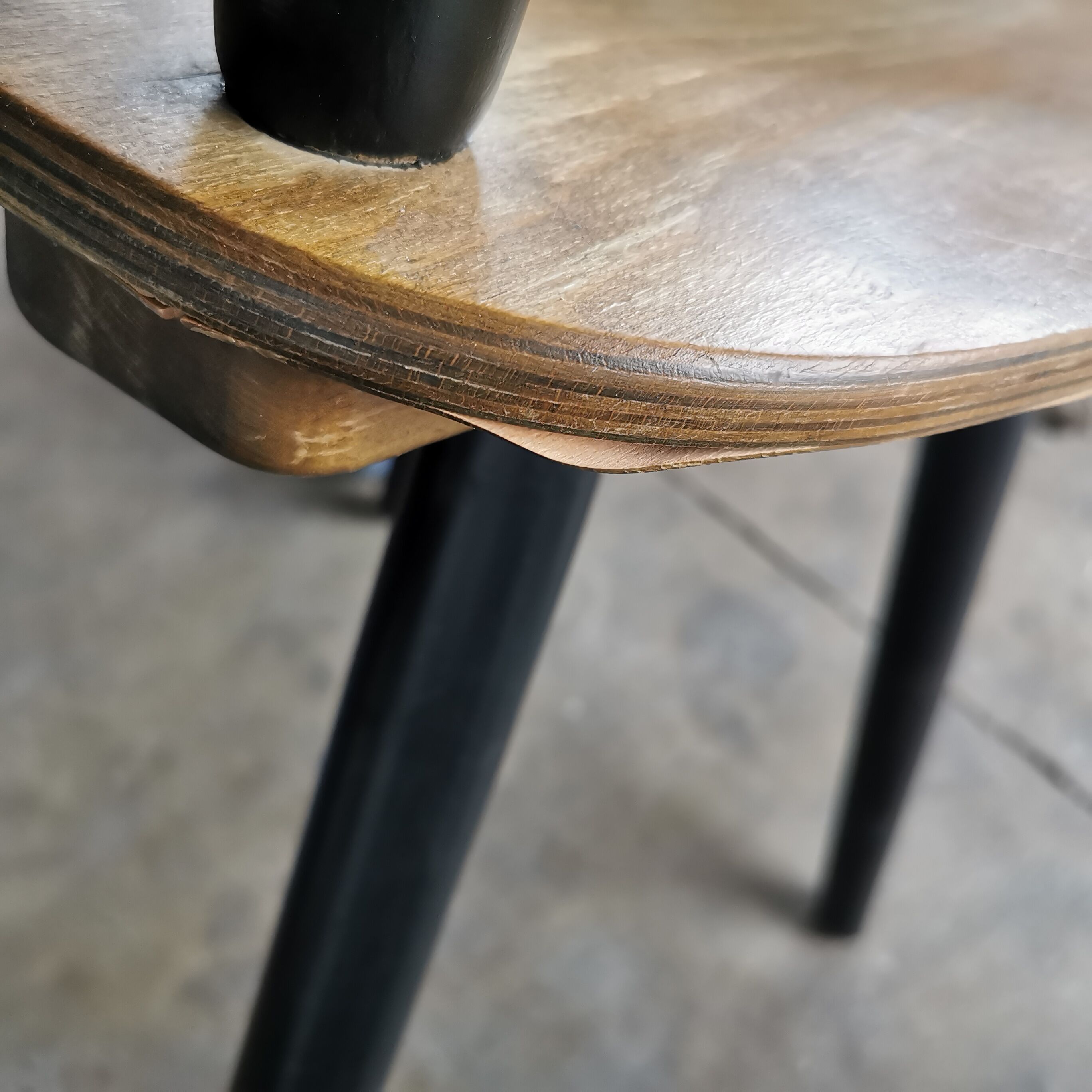 Set of 6 Scandinavian style bar chairs 1960/70
