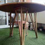 Vintage rattan table