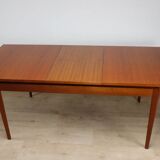 Vintage extendable teak dining table, 1960s