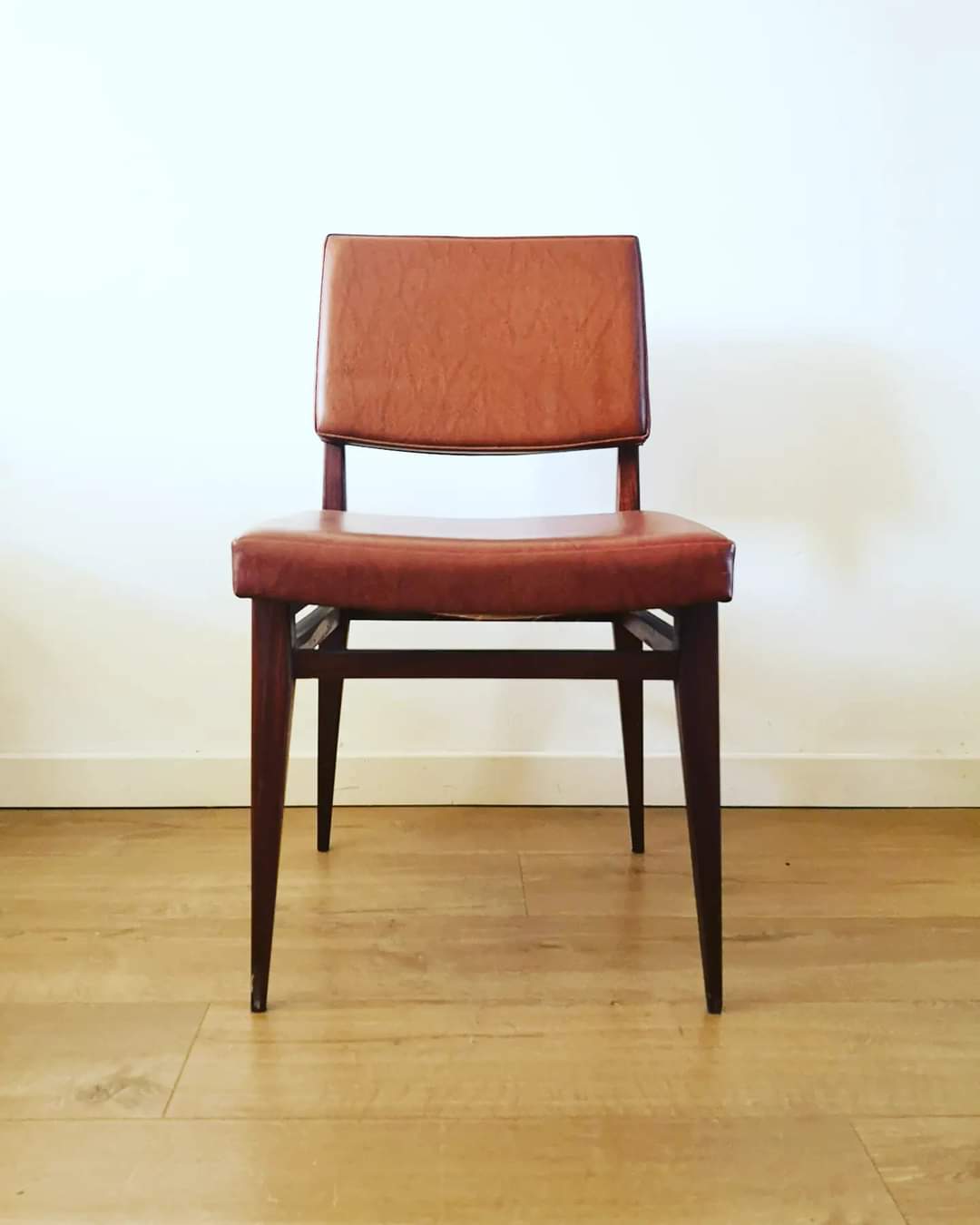 Set of 4 vintage skai chairs