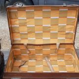 3 vintage suitcases