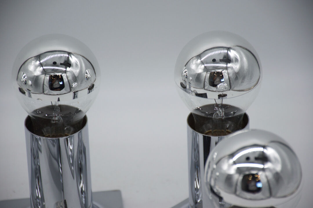 Set of six wall lamps space age design 1970