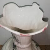 Ceramic vase with floral decoration