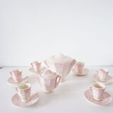 Service à café art deco rose