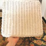 Paire tables de chevet rotin