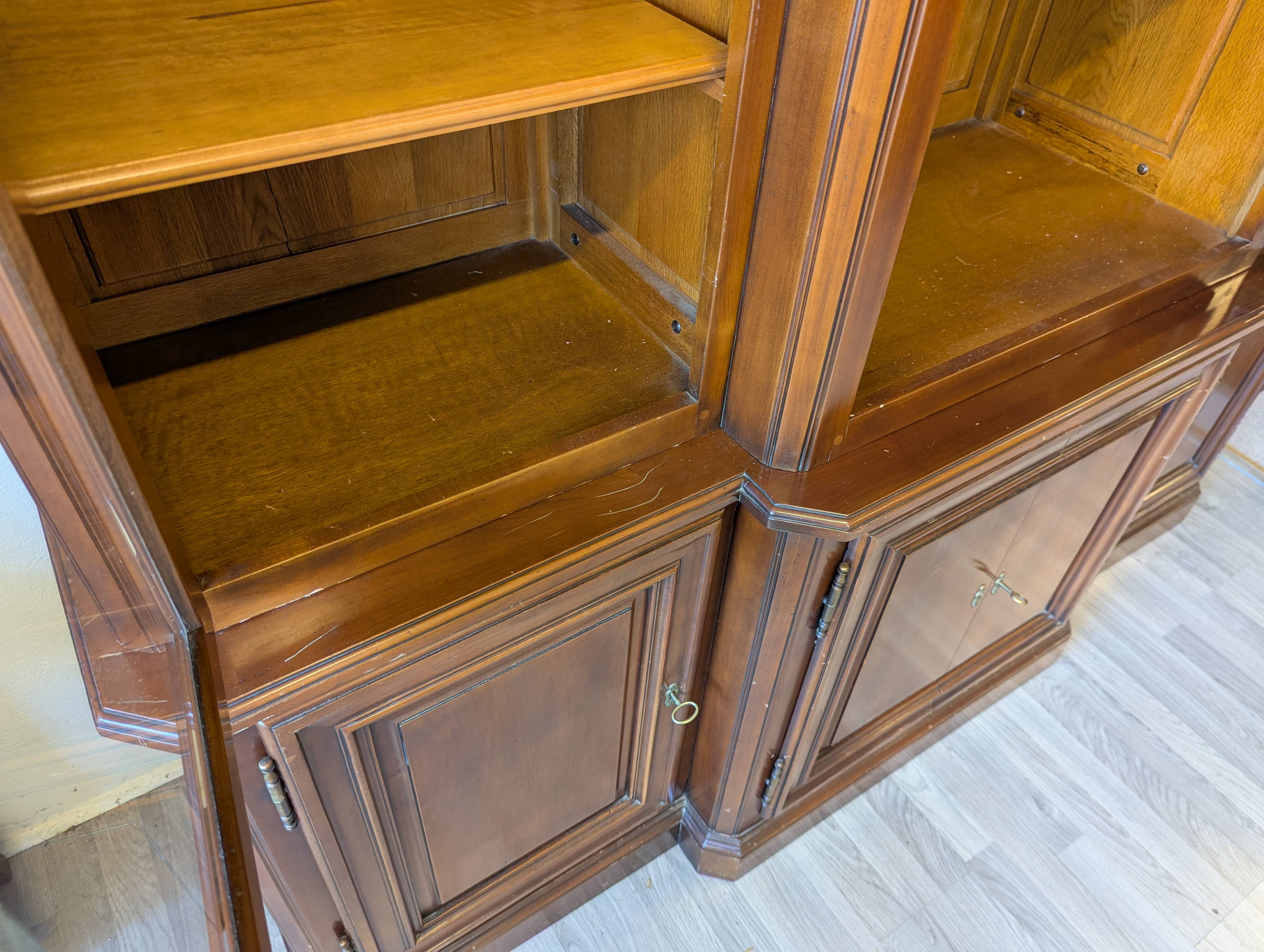 Cherry wood bookcase