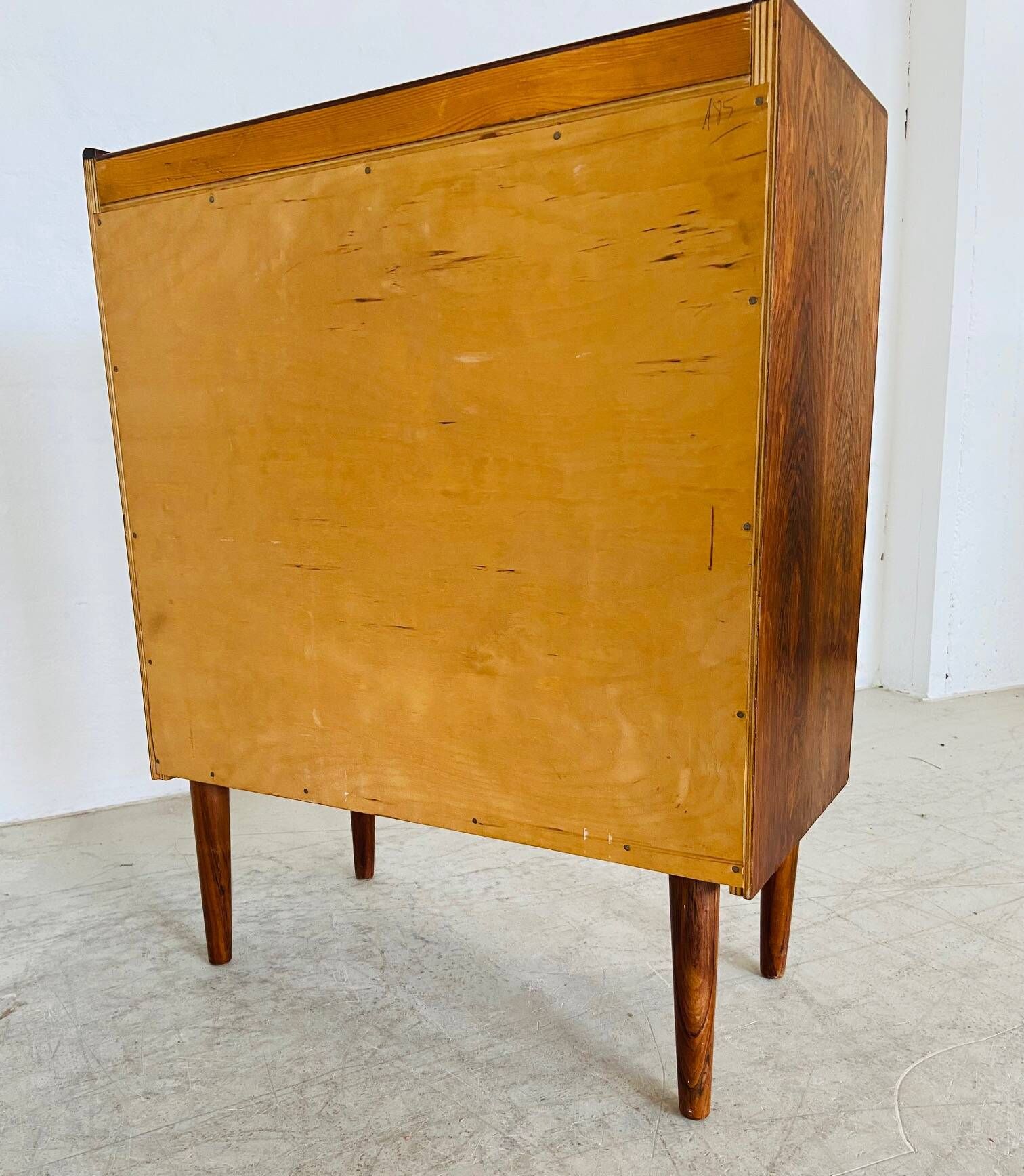 Vintage Danish mid-century modern rosewood chest of drawers by Henning Jørgensen 1959