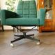 Paire de chaises pivotantes rétro sur roulettes