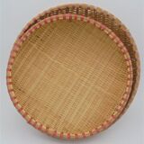 Trio of wicker baskets