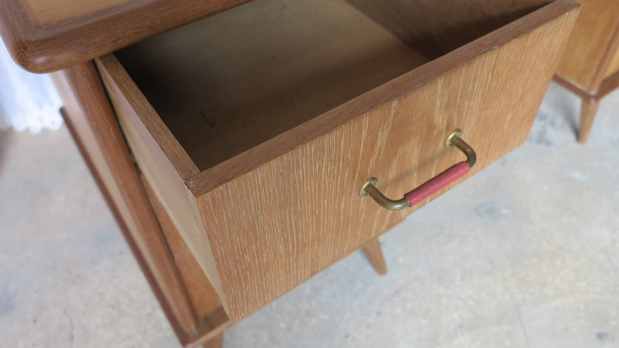 Minister's desk 1960s light oak