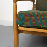 Vintage "Kolding" Sofa in Oak by Erik Wørtz for Ikea, 1960s