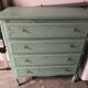 Vintage mint green commode 1950